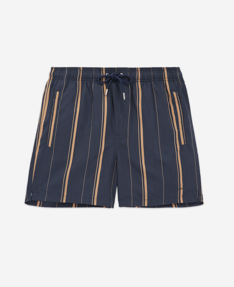 The Kooples HOMME NAVY maillot de bain bleu marine logo contrasté