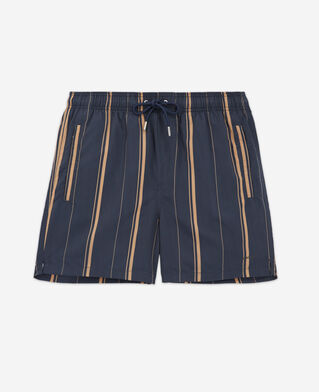 The Kooples HOMME NAVY maillot de bain bleu marine logo contrasté