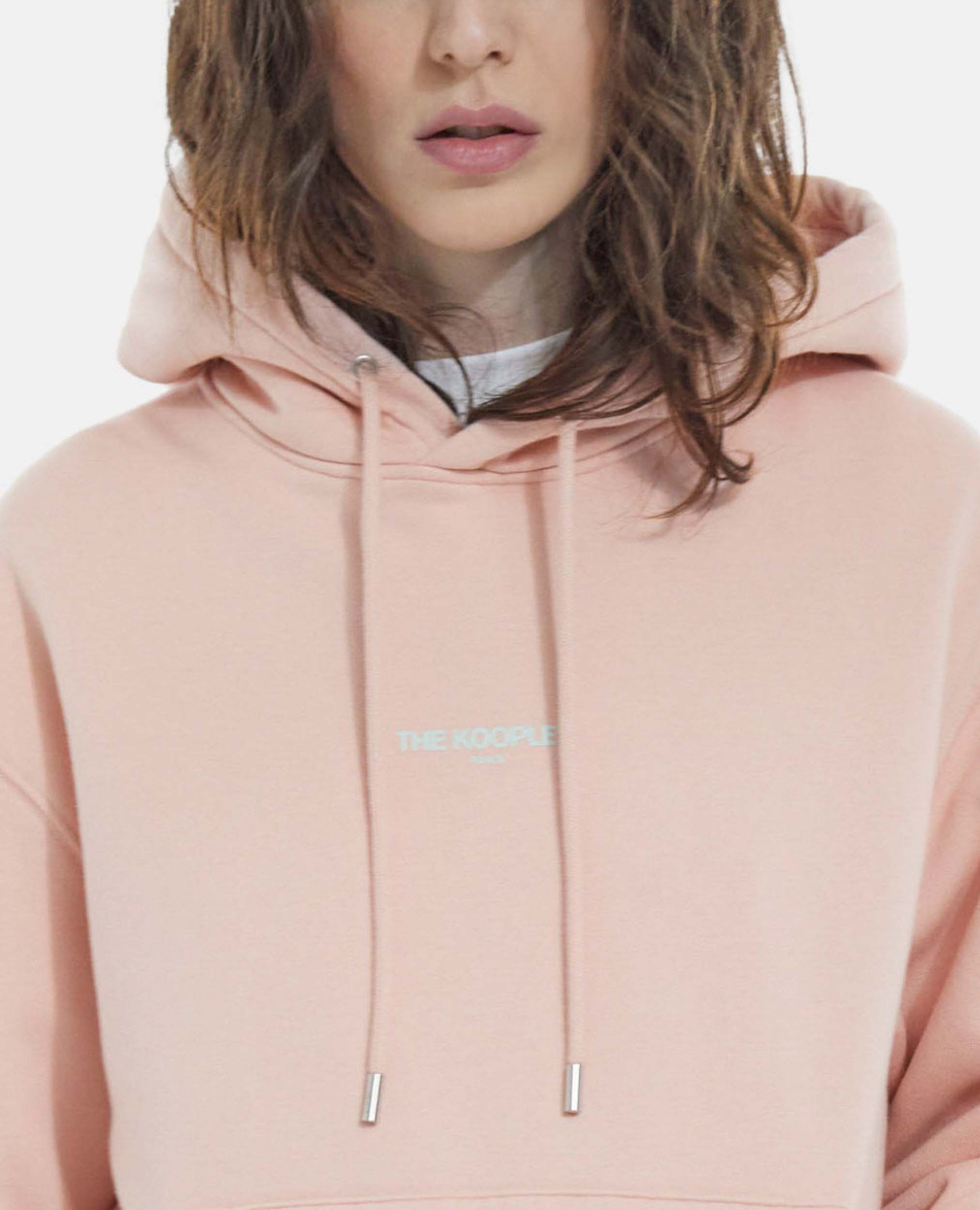 Light pink pullover hoodie new arrivals