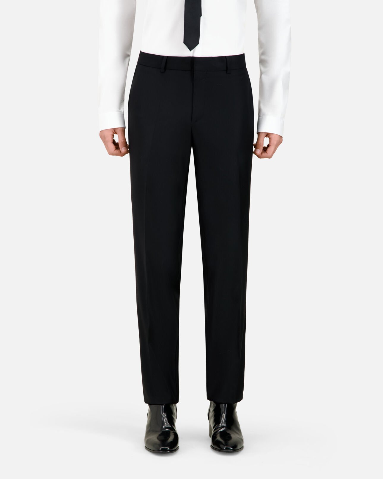 The Kooples HOMME BLACK pantalon de costume super 100's