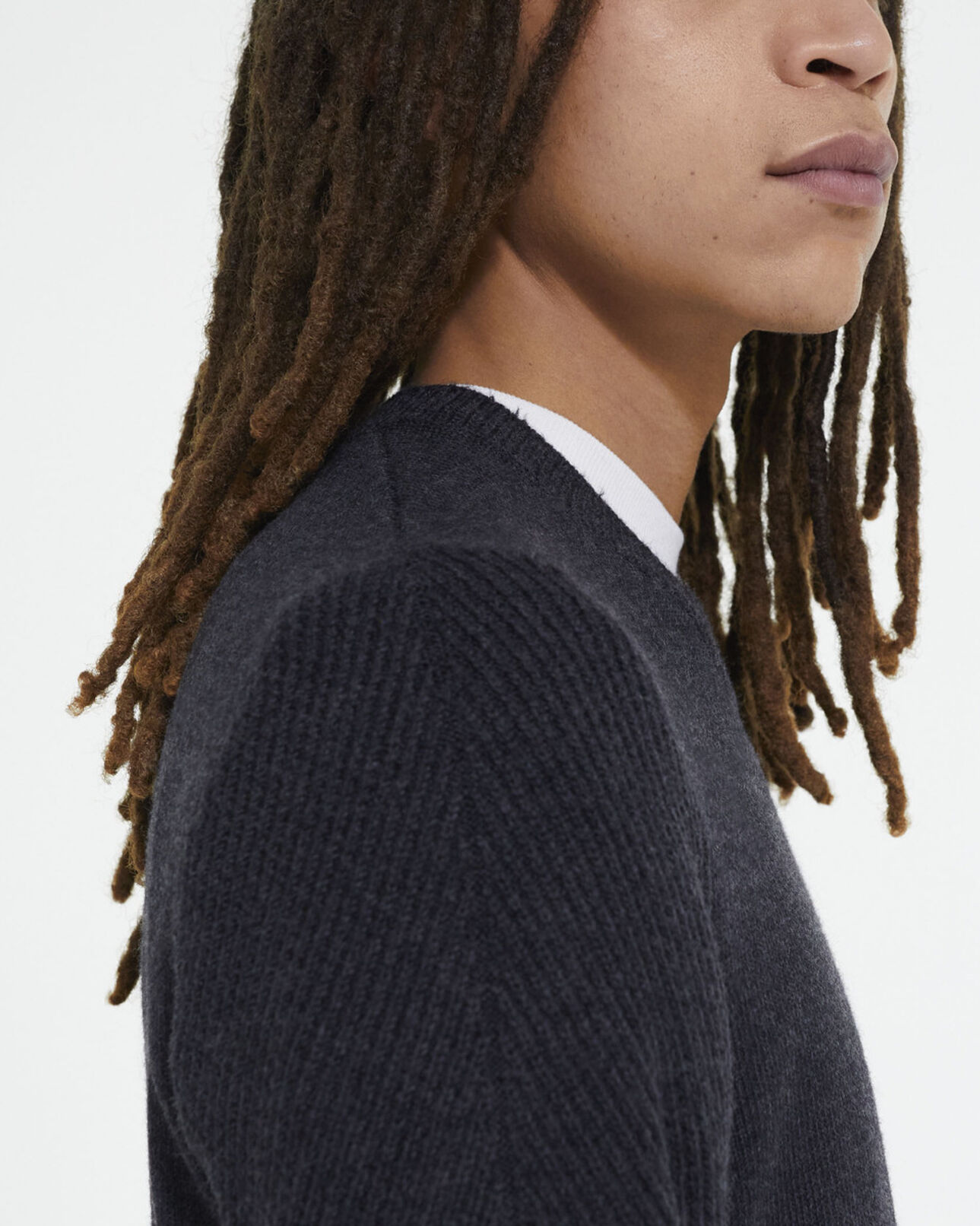 The Kooples MEN BLACK black wool sweater