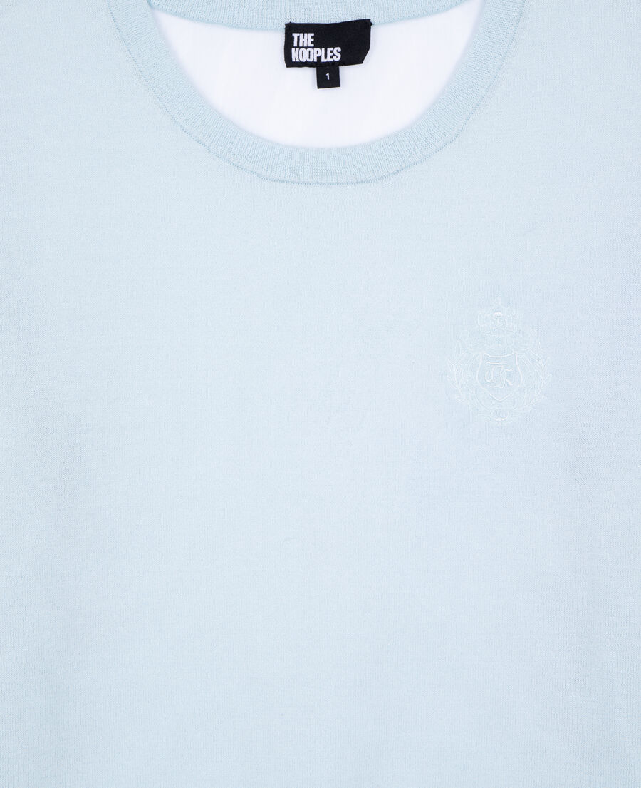 The Kooples FEMME BABY BLUE pull manches courtes bleu clair