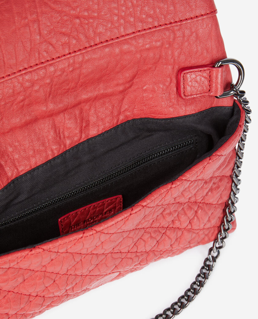 The Kooples WOMEN RED small heritage clutch in red leather