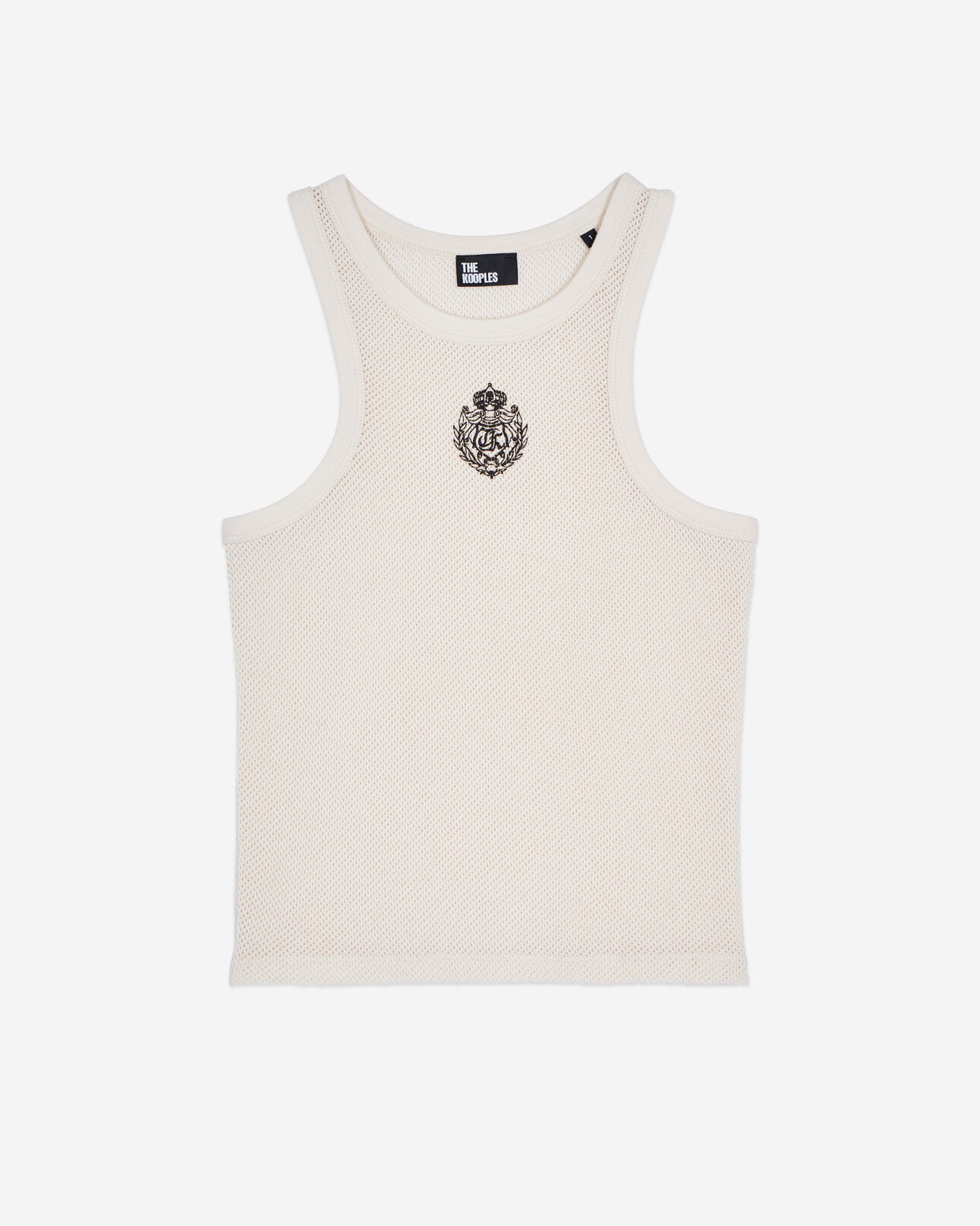 The Kooples WOMEN ECRU blazon ecru tank top