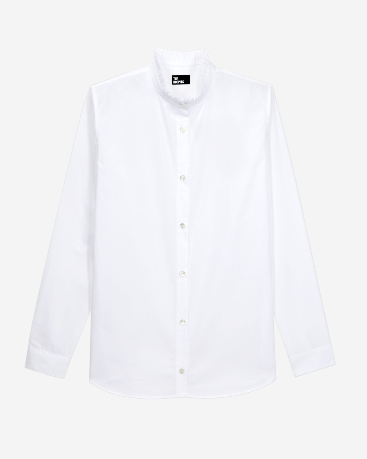 The Kooples WOMEN WHITE white poplin shirt