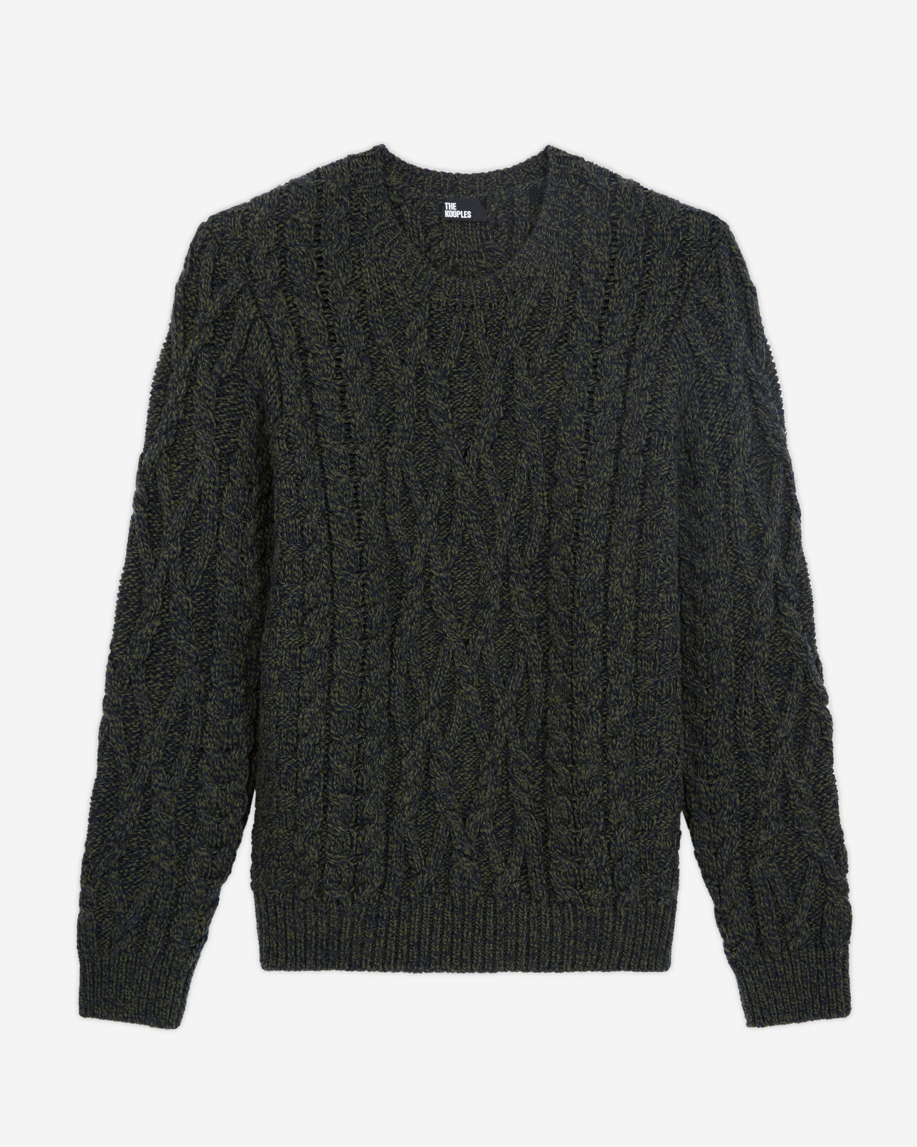 The Kooples MEN KAKI NAVY wool sweater