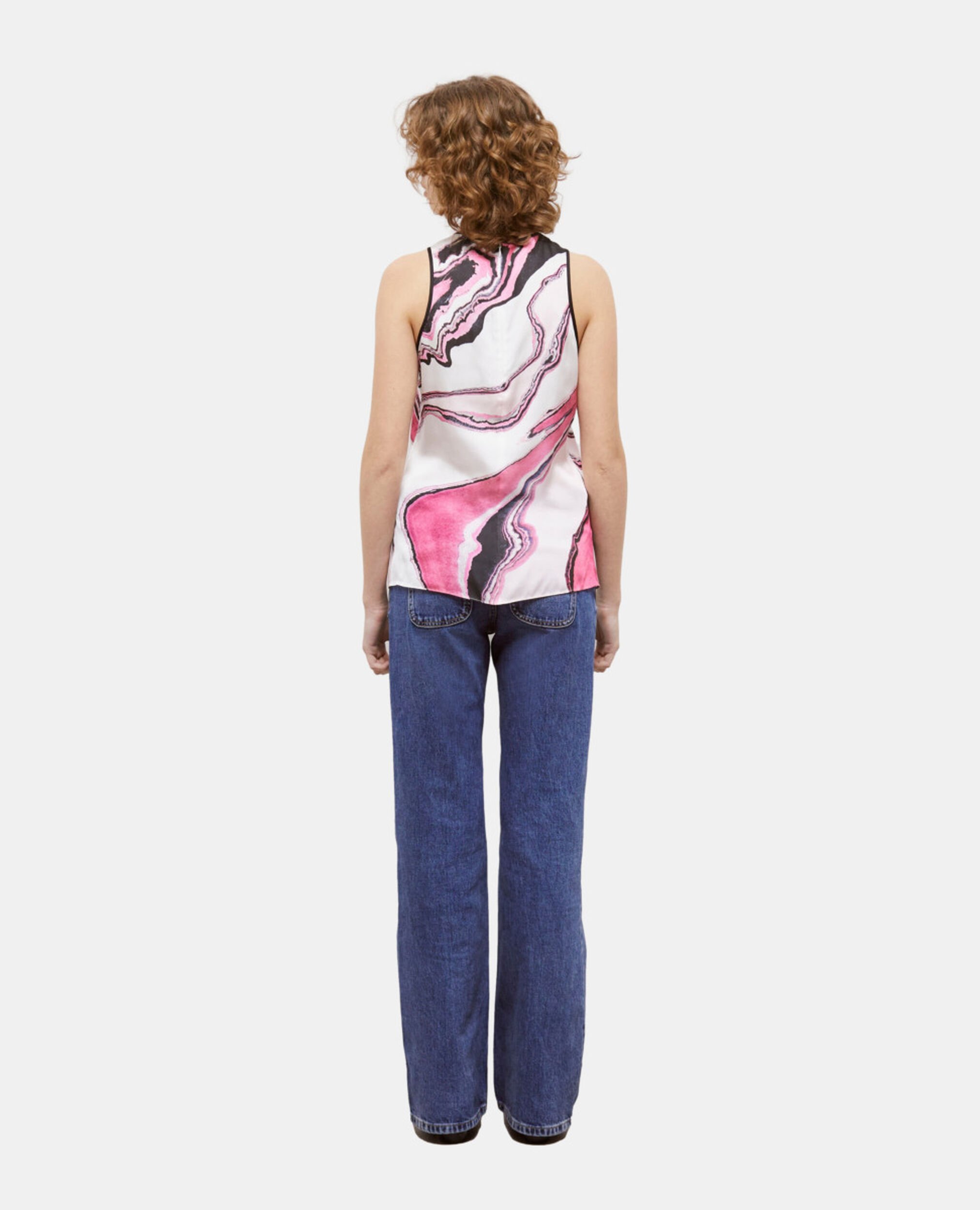 Printed top, WHITE PINK, hi-res image number null