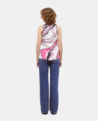 The Kooples WOMEN WHITE PINK printed top