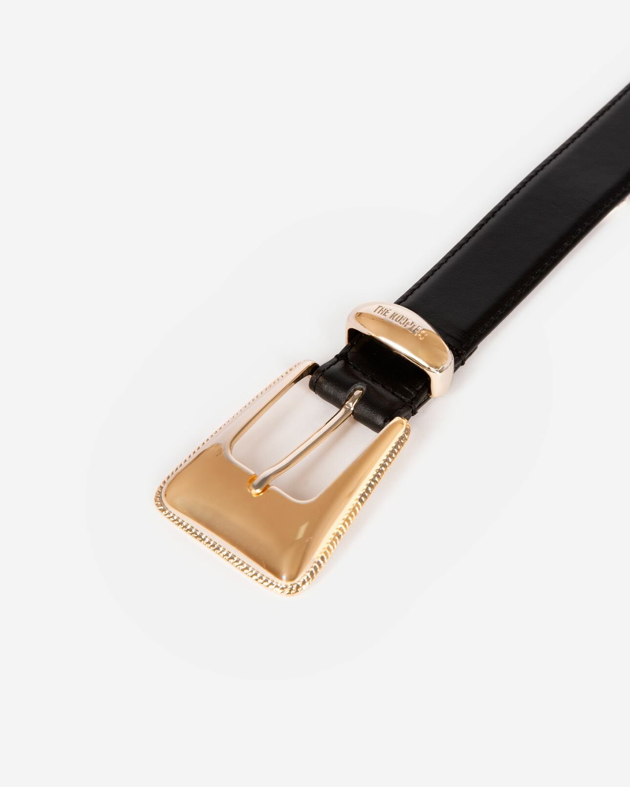 The Kooples FEMME BLACK ceinture en cuir noire