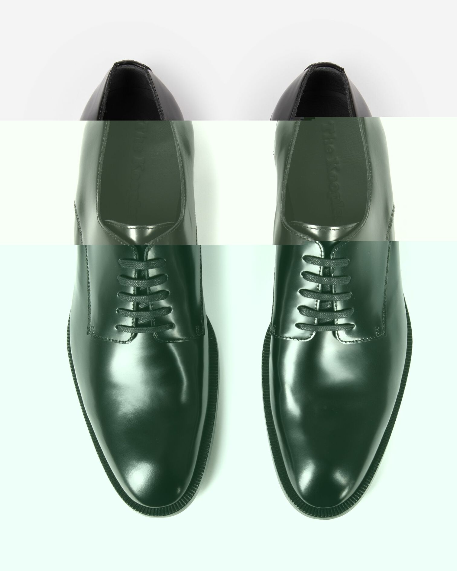 Black leather Derbies, BLACK, hi-res image number null