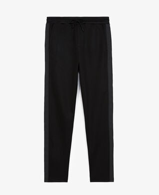 The Kooples HOMME BLACK jogging technique noir à bande logo