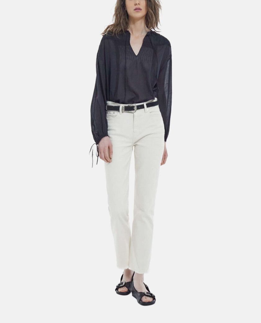 The Kooples F BLACK black cotton top