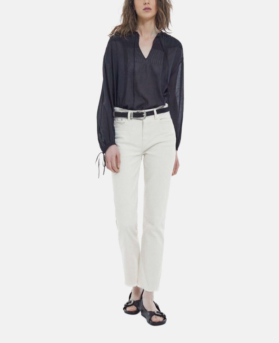 The Kooples F BLACK black cotton top