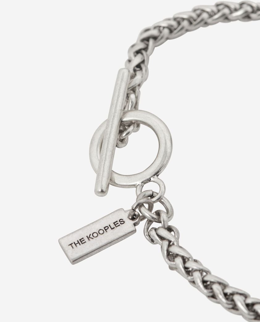 The Kooples HERREN SILVER mittelgroßes silbernes kettenarmband