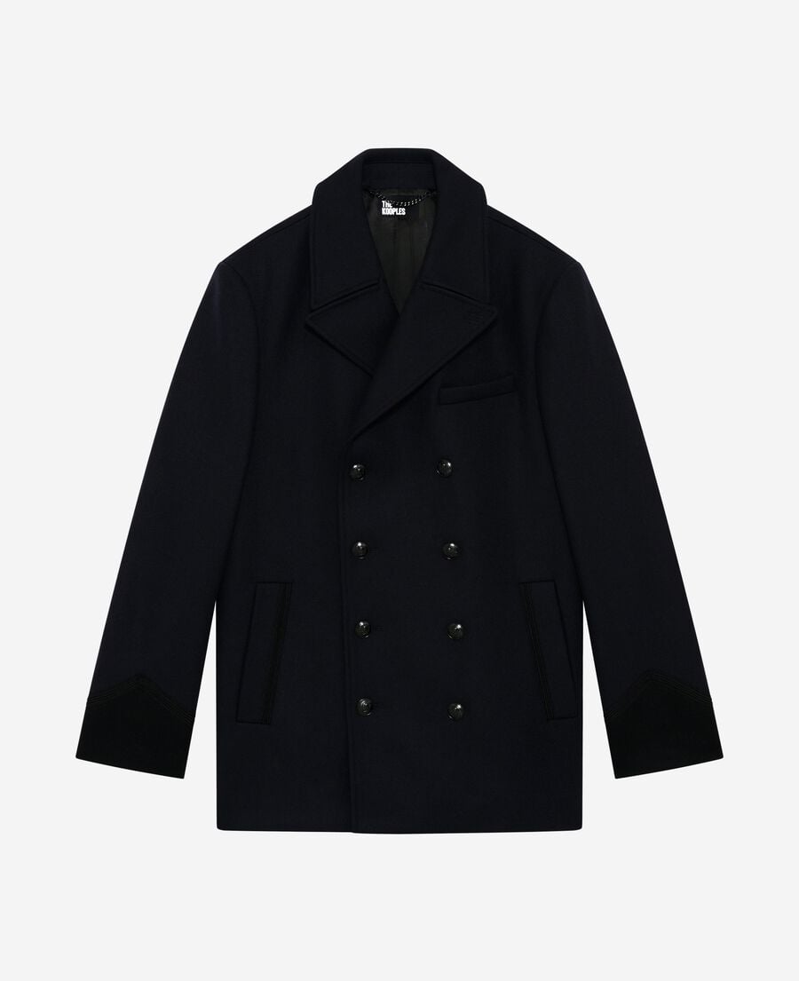 The Kooples MEN NAVY navy pea jacket