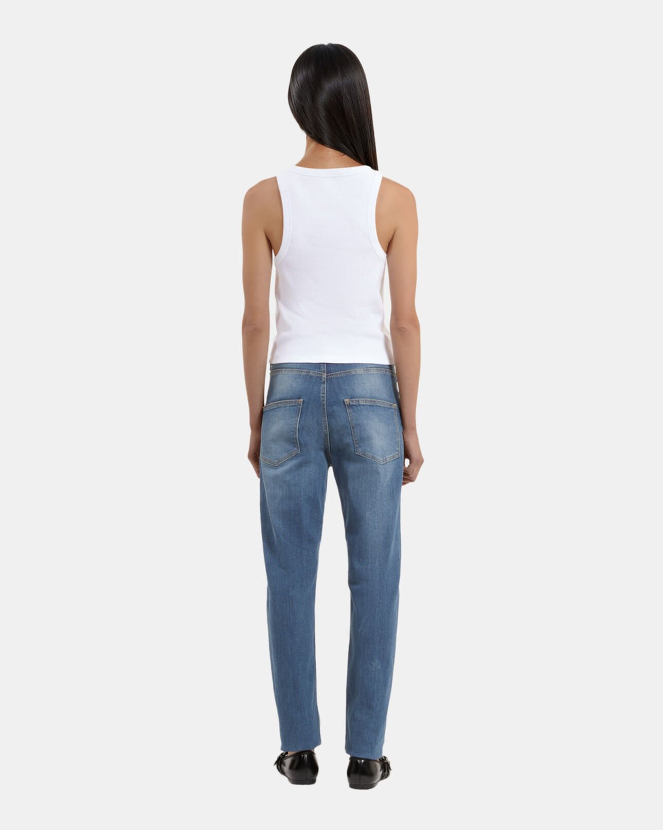The Kooples MUJER MEDIUM BLUE vaqueros slim azules