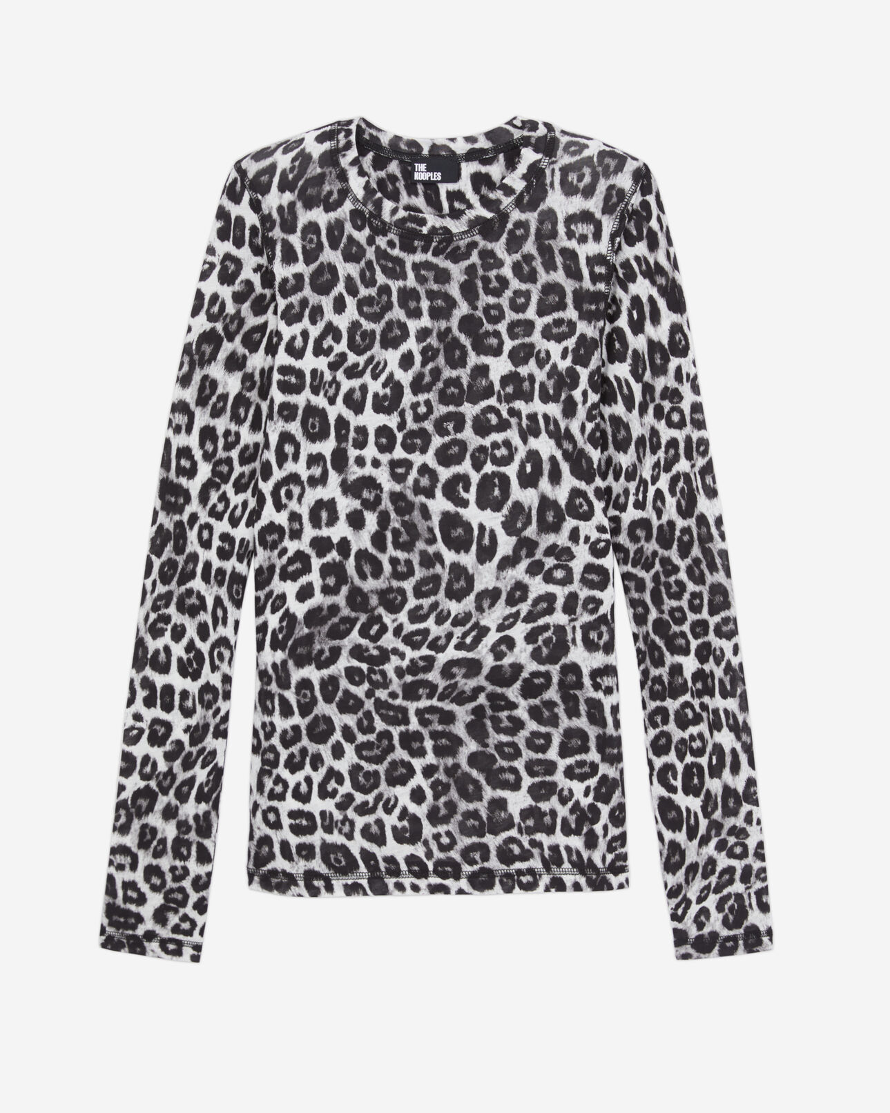 The Kooples FEMME BLACK GREY t-shirt femme imprimé