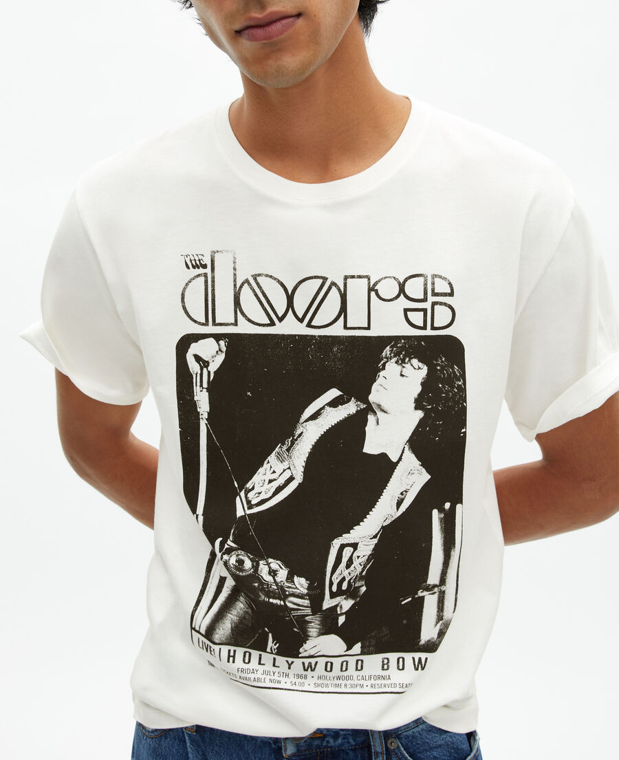 The Kooples MIXED ECRU mixed t-shirt the doors x the kooples ecru