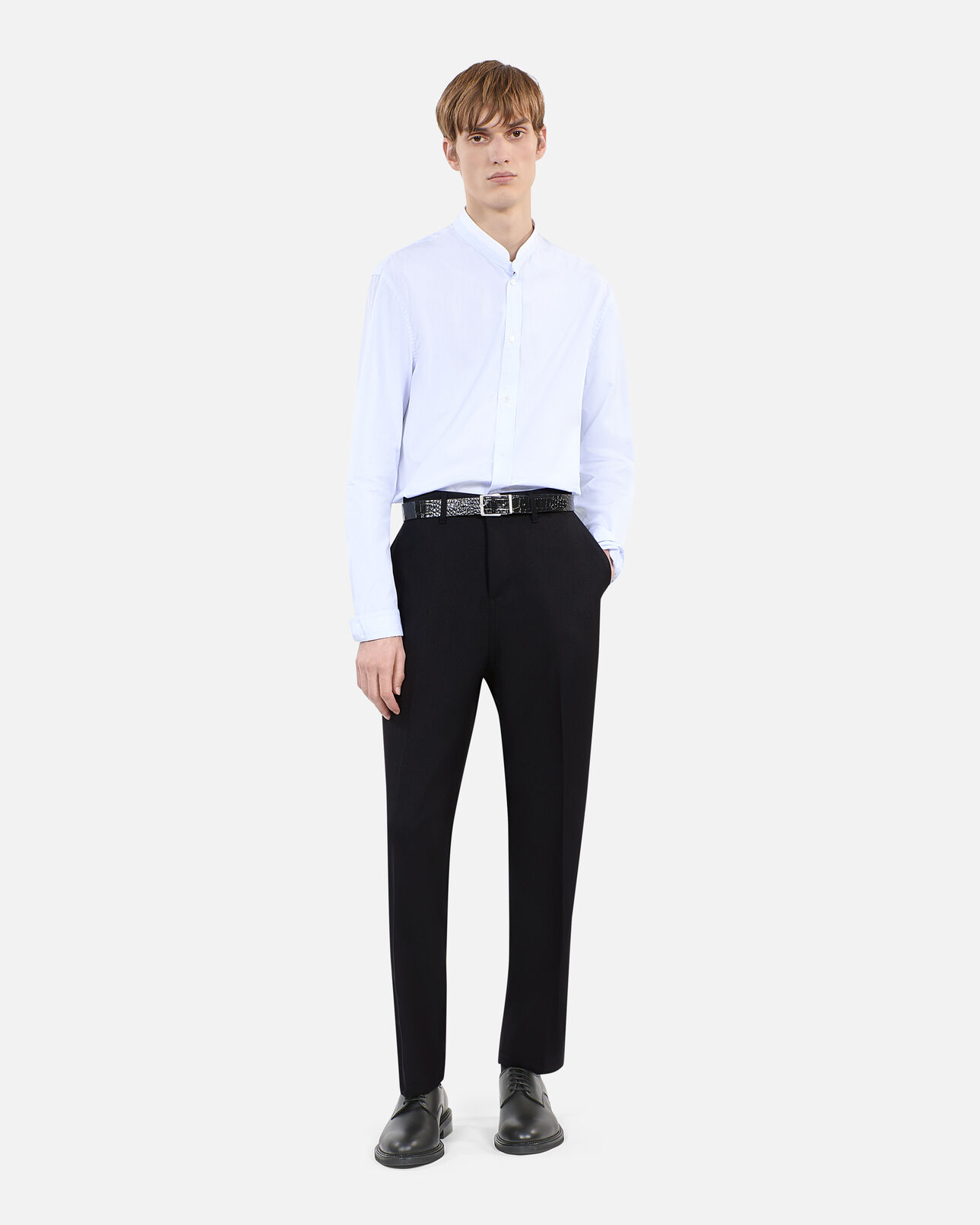 The Kooples HOMME BLACK chaussures à lacets en cuir noires