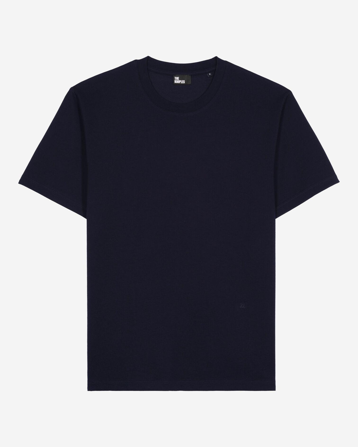 Gerades T-Shirt uni marineblau, NAVY, hi-res image number null