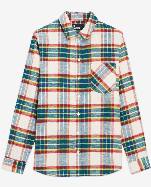 Overshirt with check motif