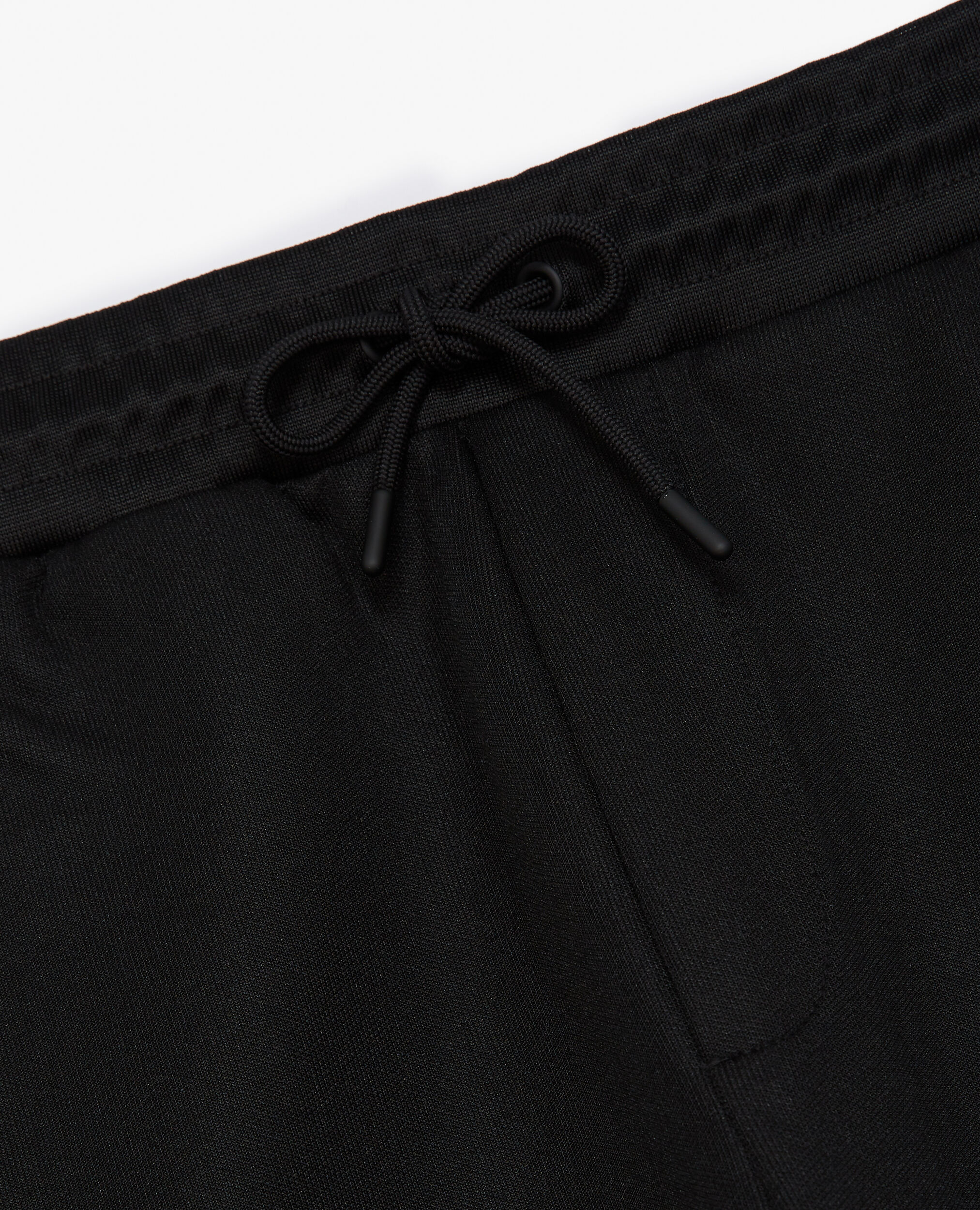 Black joggers in cotton with logo band, BLACK, hi-res image number null