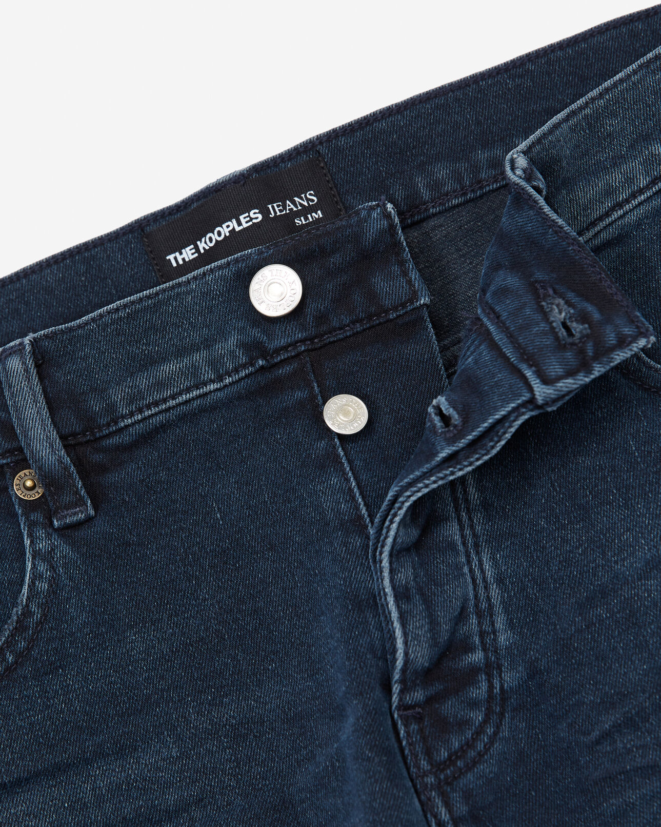 The Kooples HOMME BLUE BLACK jean bleu foncé slim