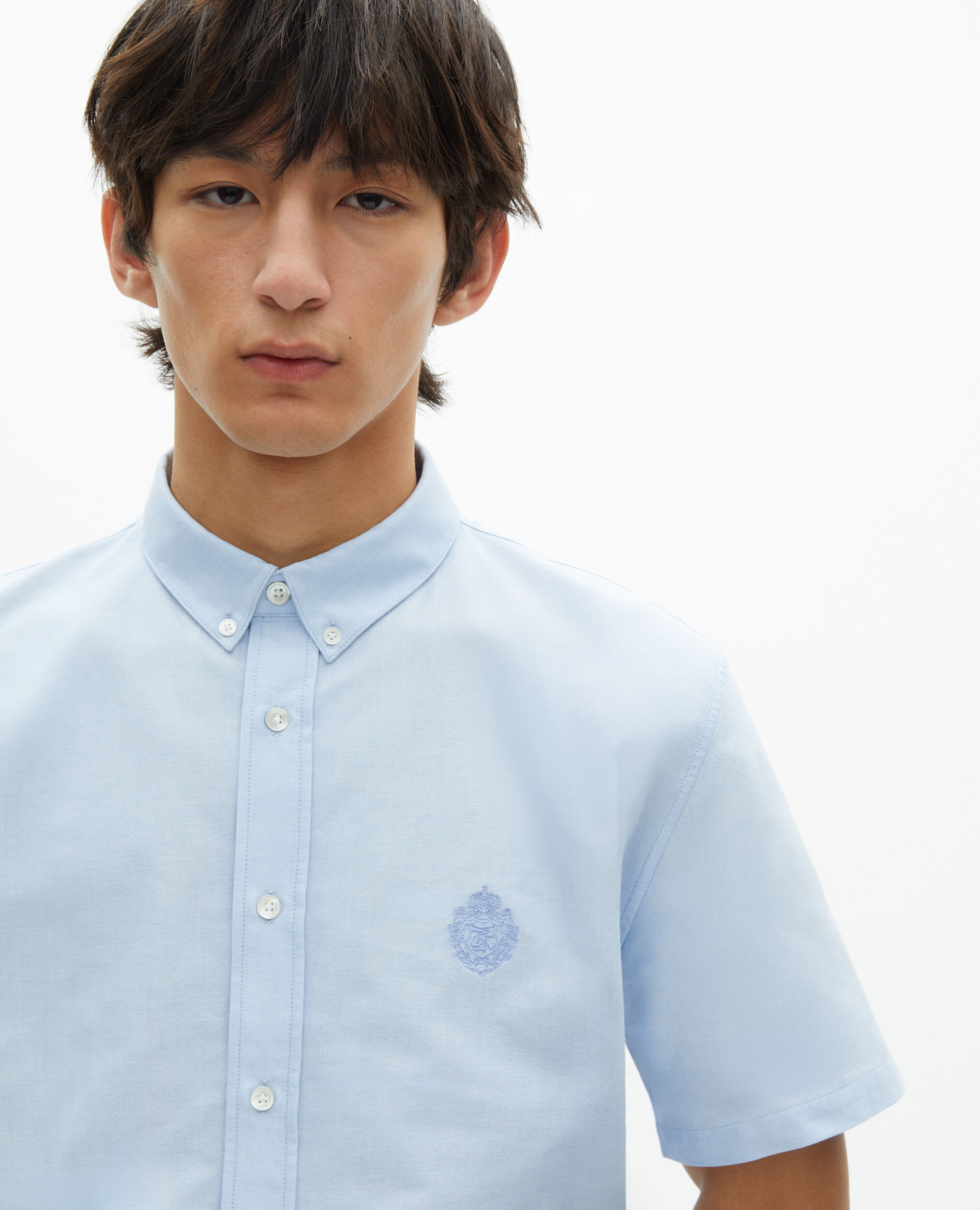 Chemise manches courtes bleue, SKY, hi-res image number null