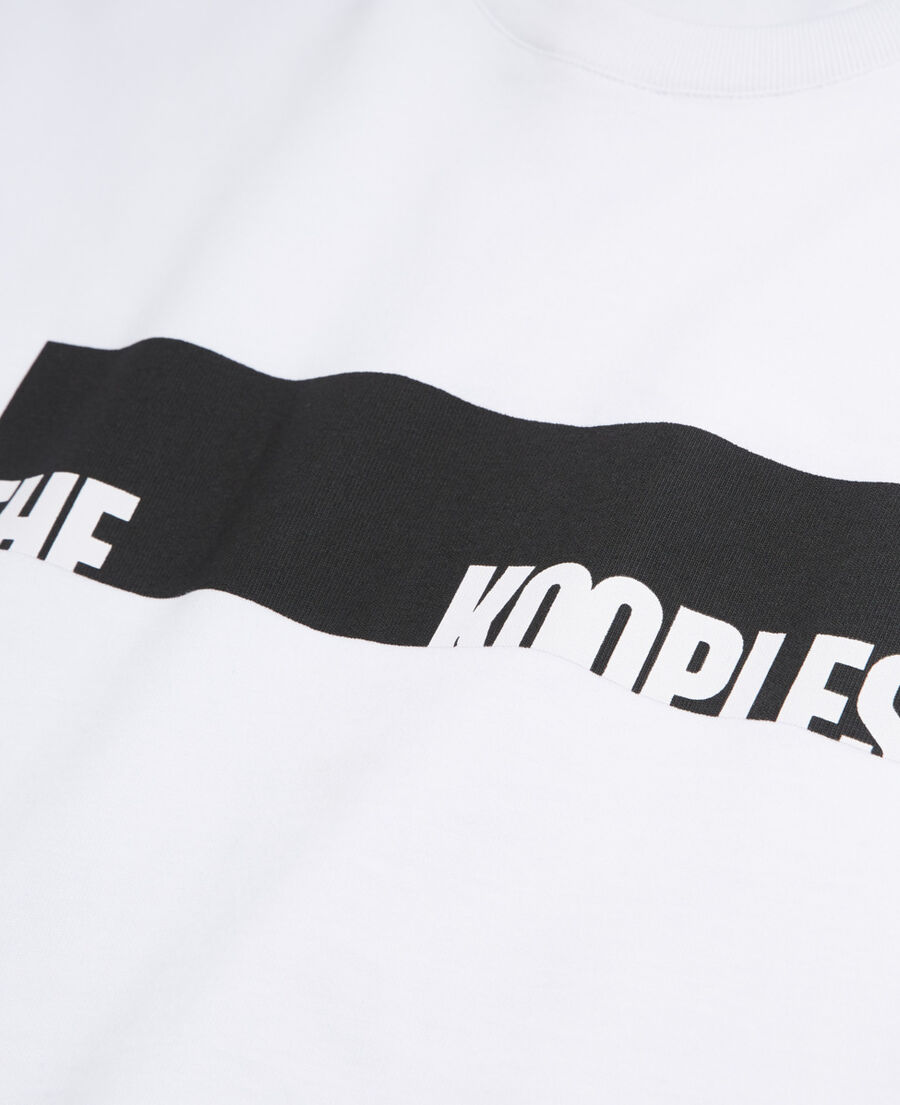 t-shirt sérigraphié blanc