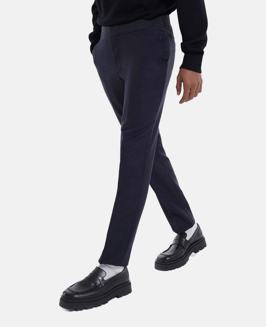 The Kooples H NAVY midnight blue wool suit pants with creases
