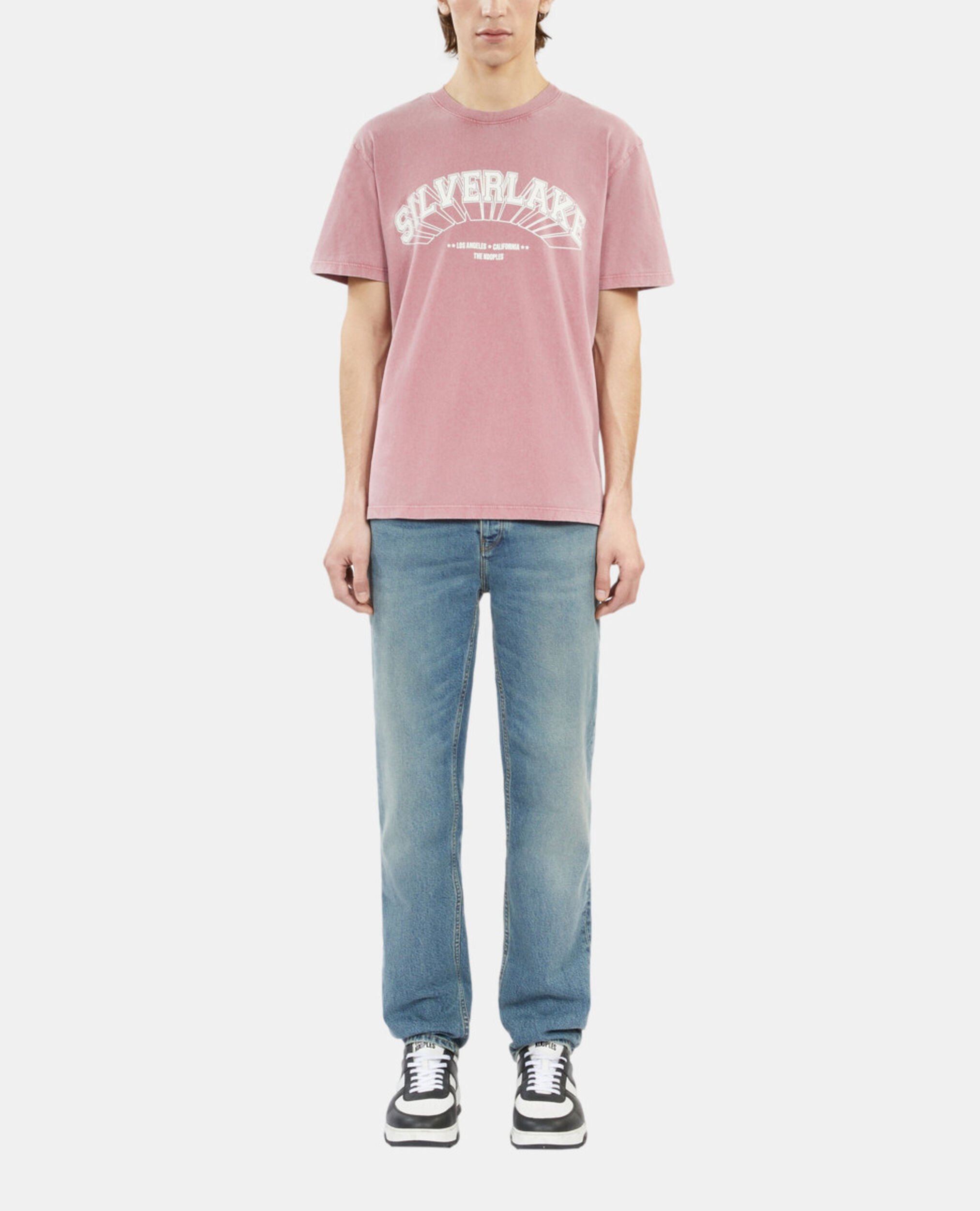 Light pink t-shirt with Silverlake serigraphy, PINK WOOD, hi-res image number null