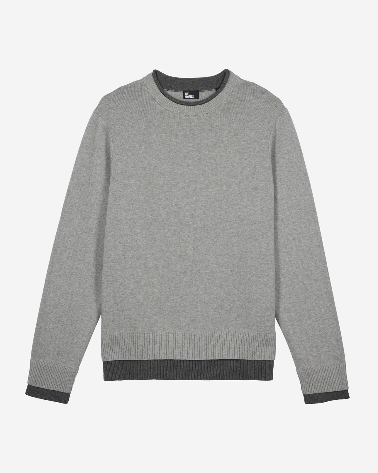 The Kooples HOMME MIDDLE GREY / ANTHRACITE pull gris