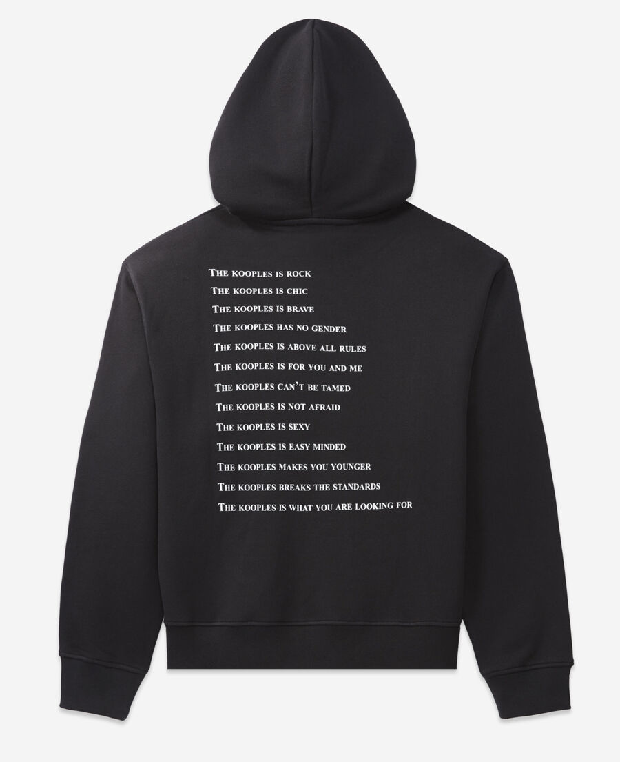 The Kooples FEMME BLACK sweat noir s&eacute;rigraphie what is