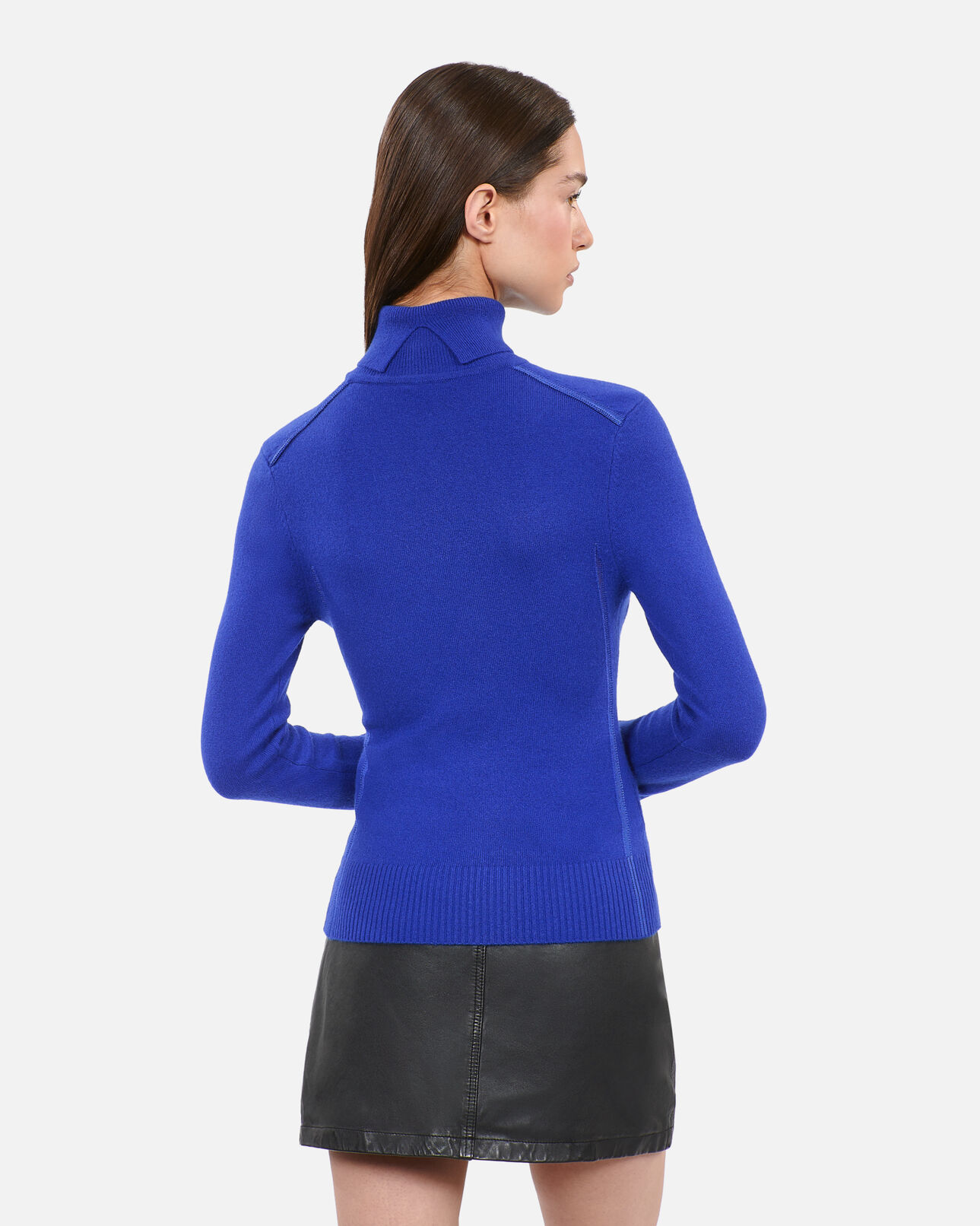 The Kooples FEMME BLUE ELECTRIC pull en cachemire bleu électrique