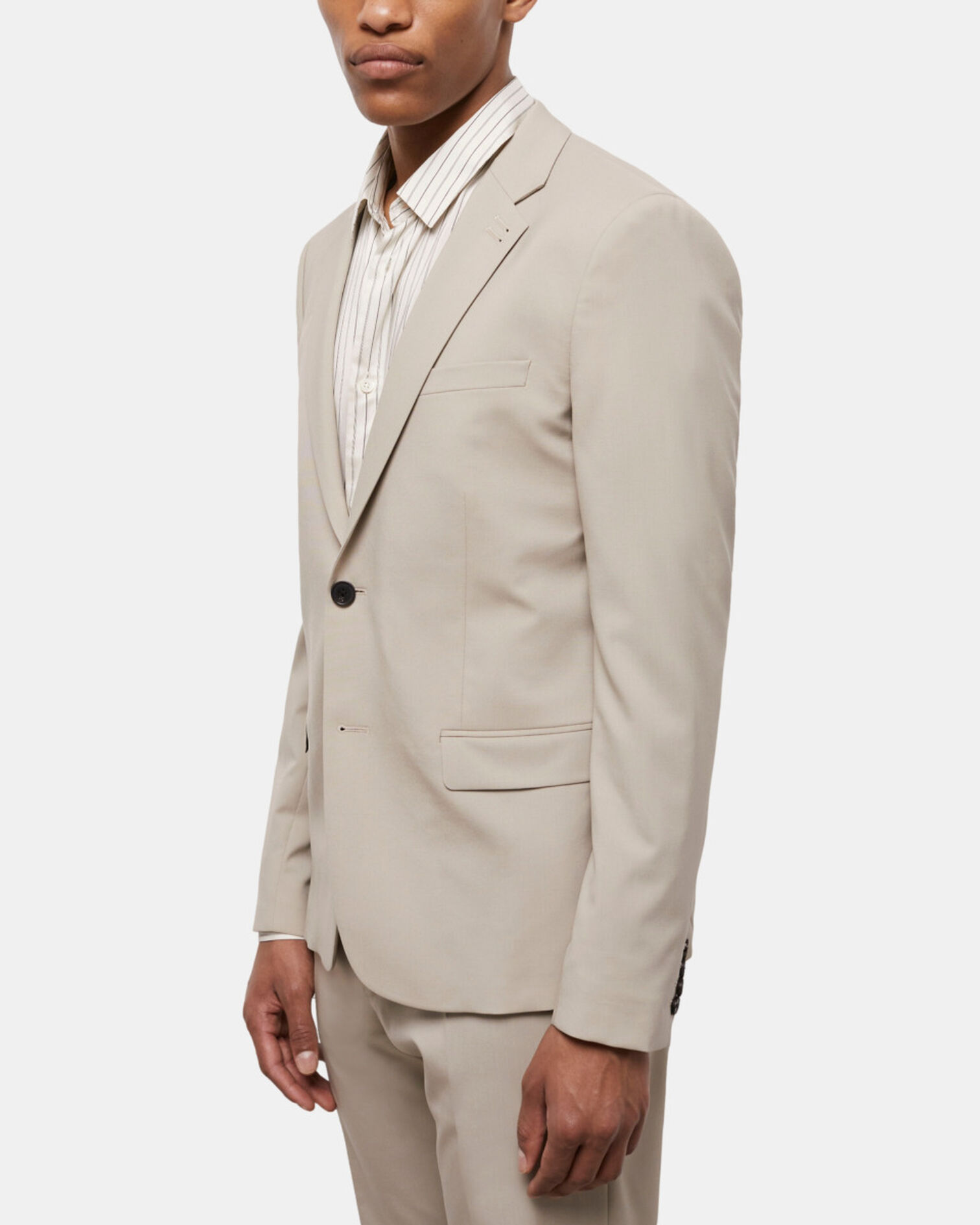 Beige suit jacket, BEIGE, hi-res image number null