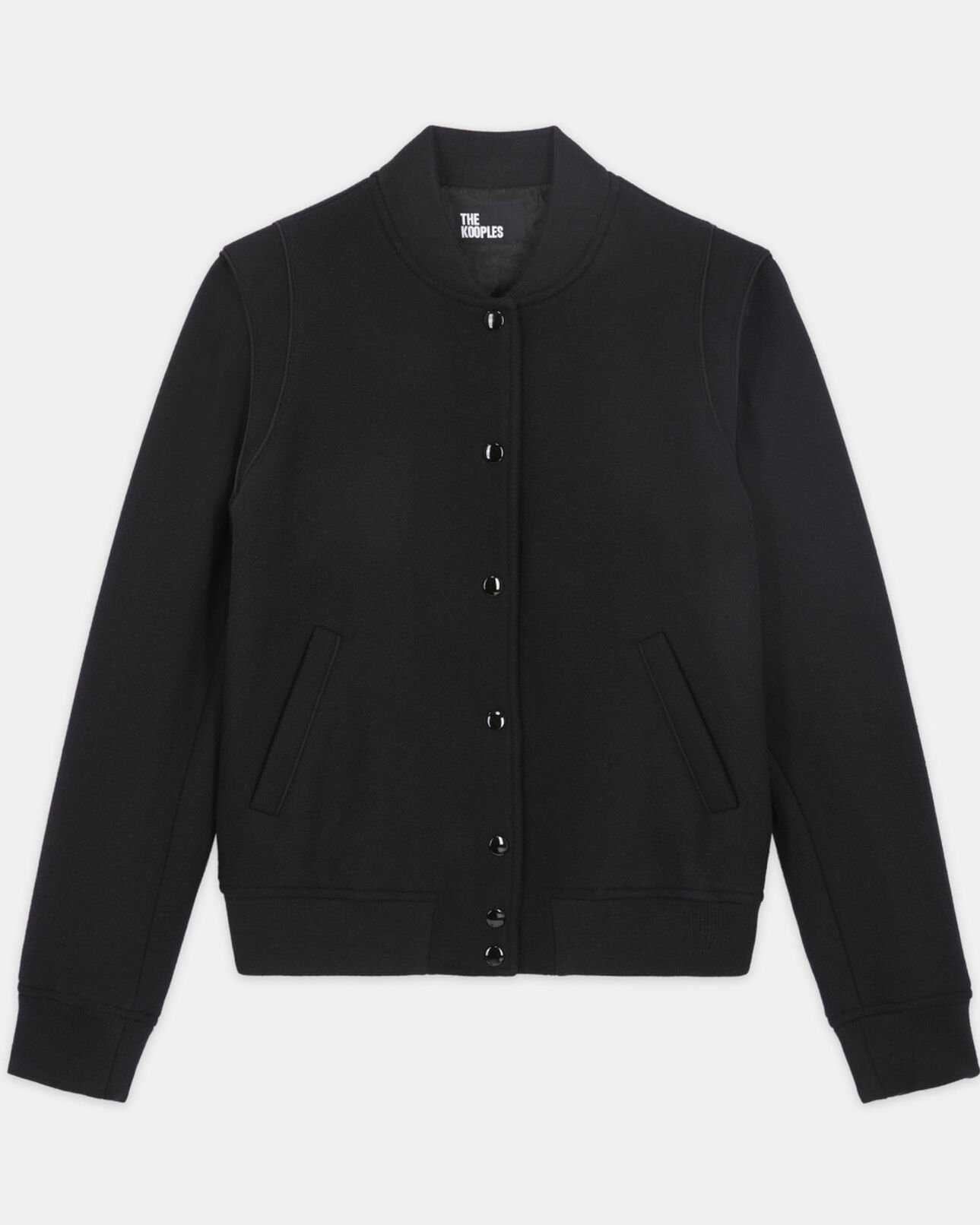 The Kooples WOMEN BLACK black wool jacket