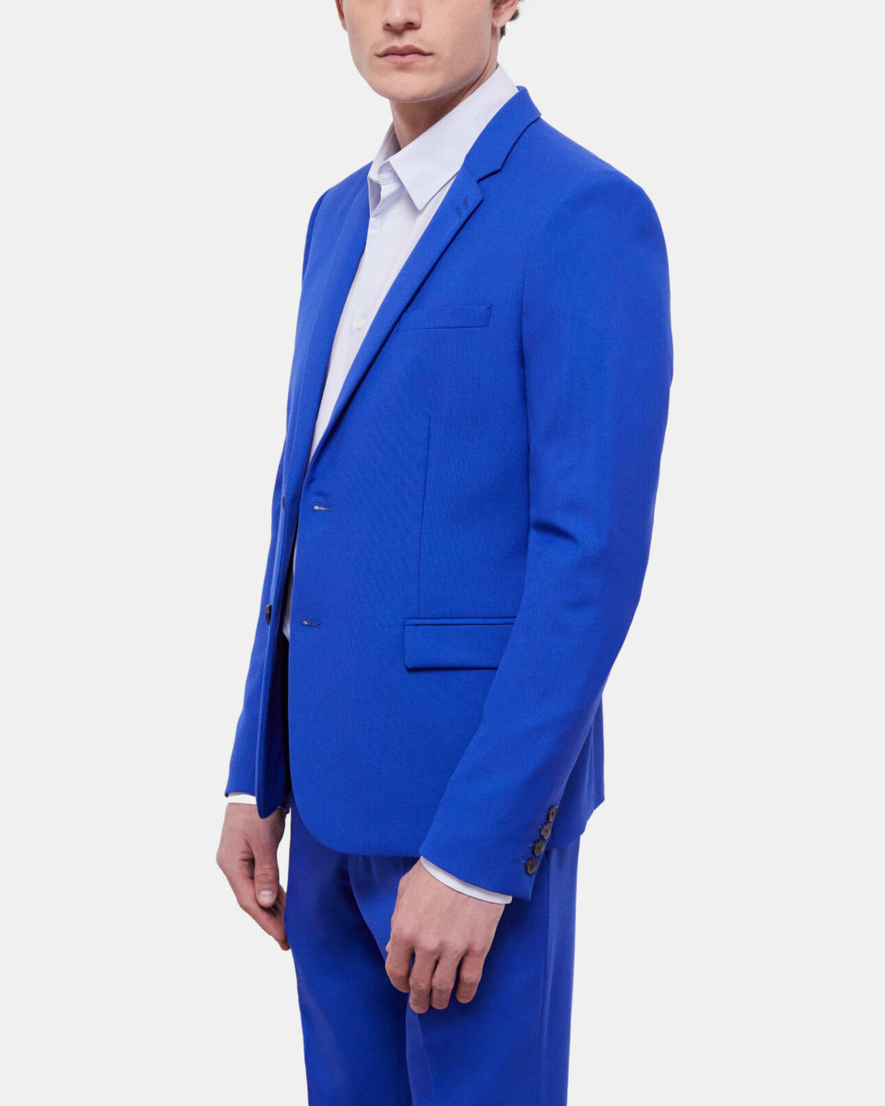 The Kooples HOMME BLUE BRUT veste de costume bleue
