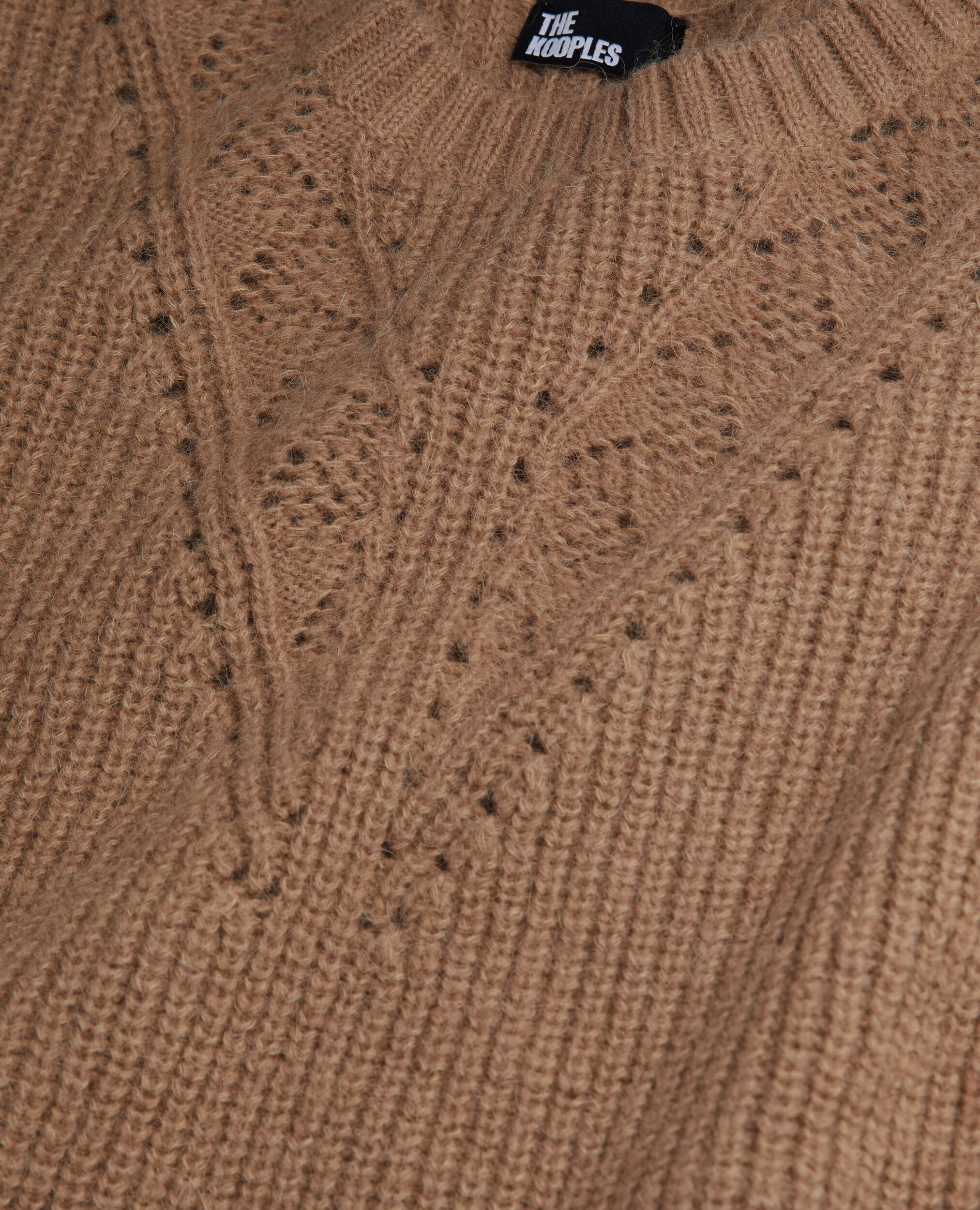 Camelfarbener Pullover aus einer Wollmischung, BROWN-BEIGE, hi-res image number null