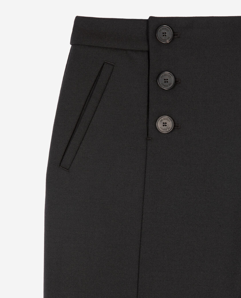 The Kooples FEMME BLACK pantalon flare noir