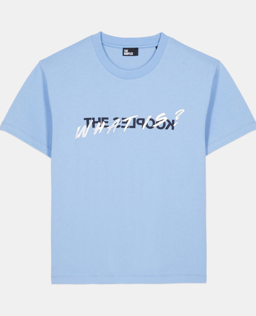 The Kooples FEMME BLUE WHITE t-shirt what is bleu clair