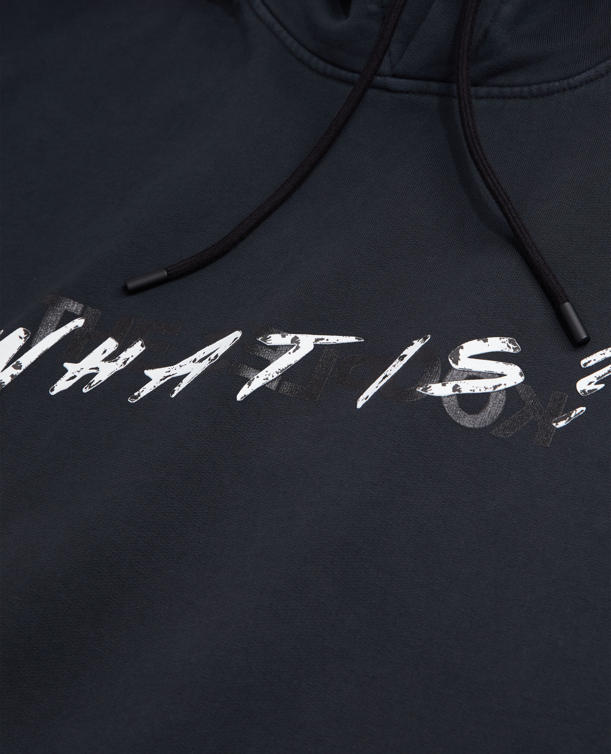 Men's Black What is hoodie, BLACK WASHED, hi-res image number null