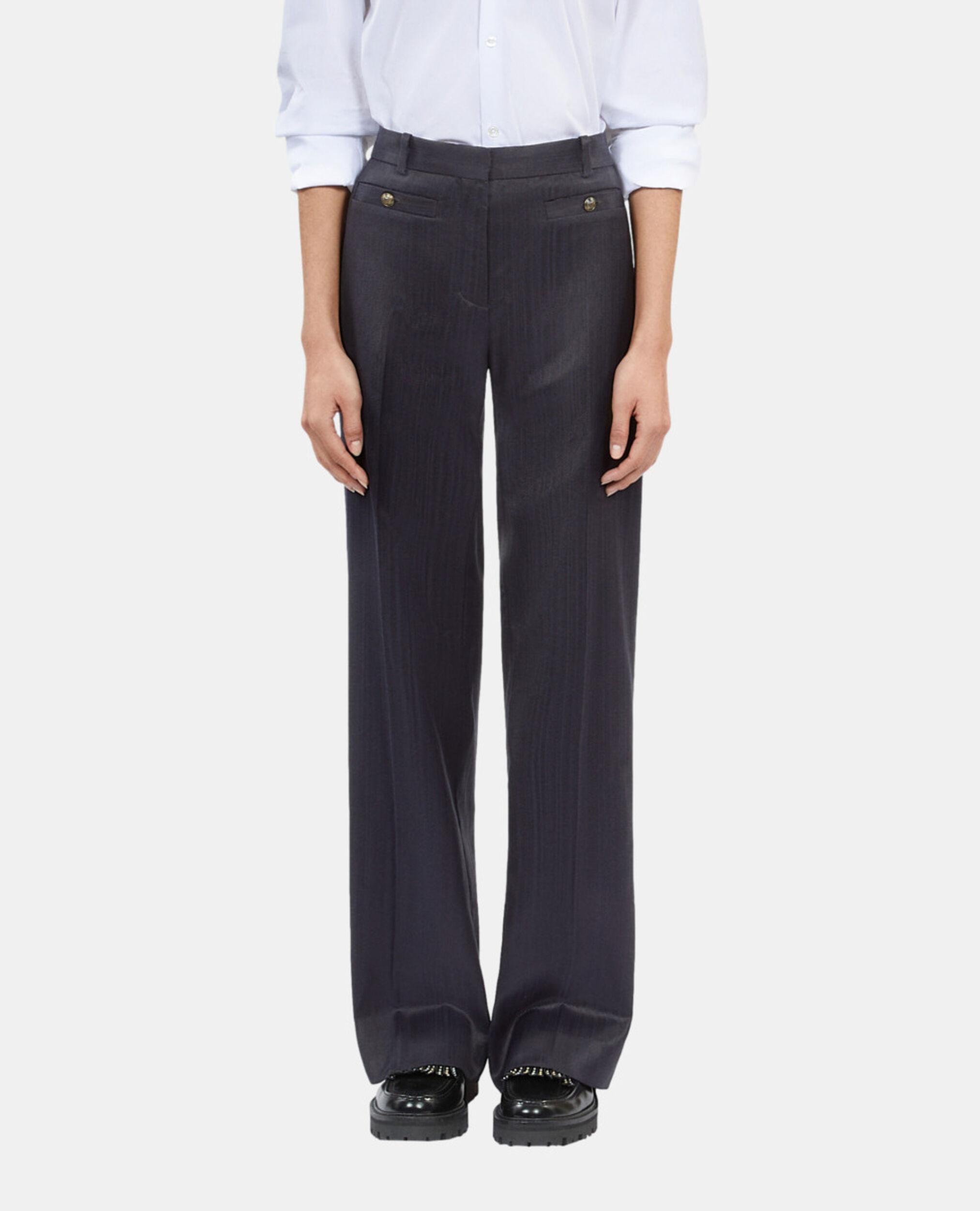 Navy blue suit trousers, NAVY, hi-res image number null