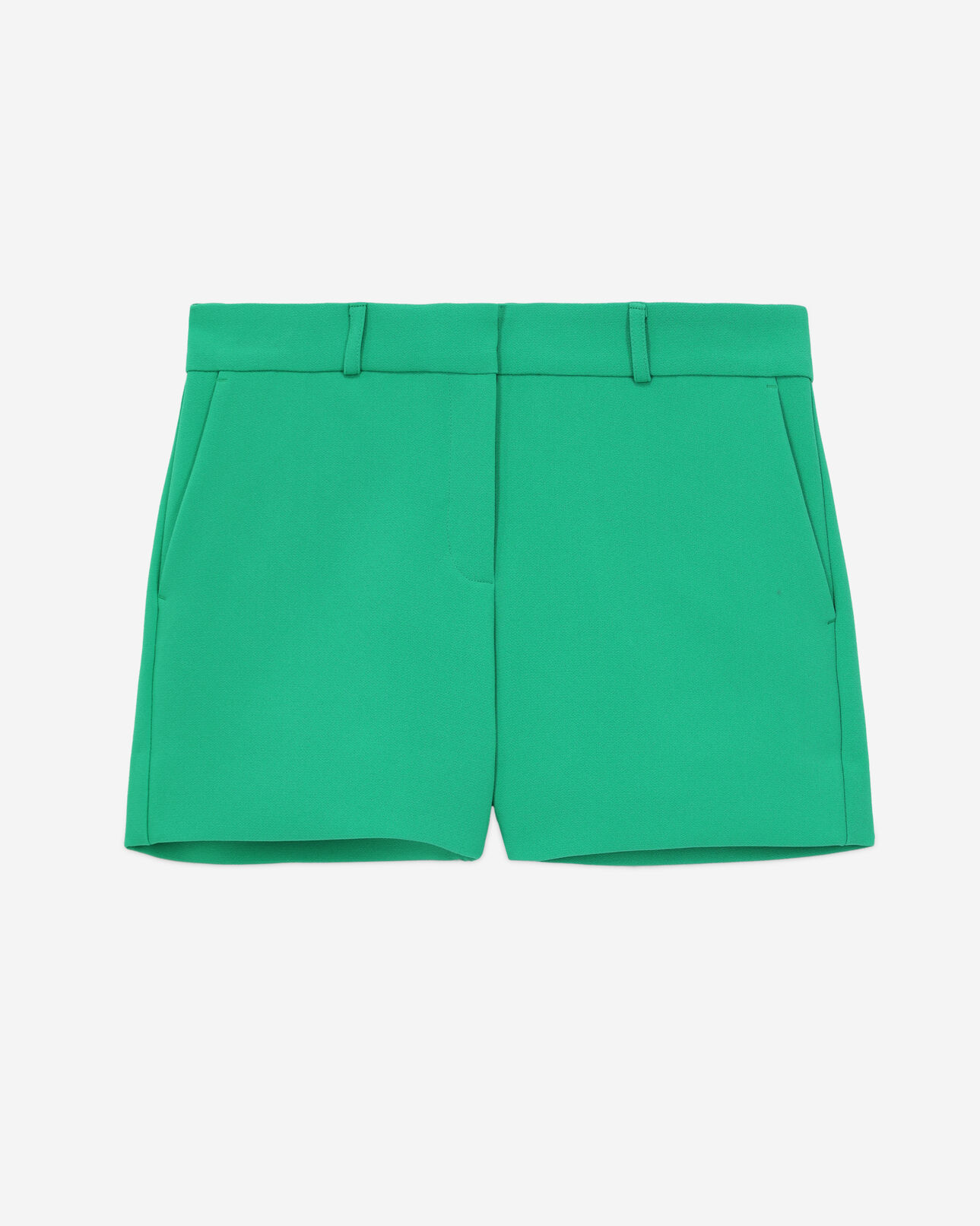 The Kooples F GREEN green crêpe suit shorts