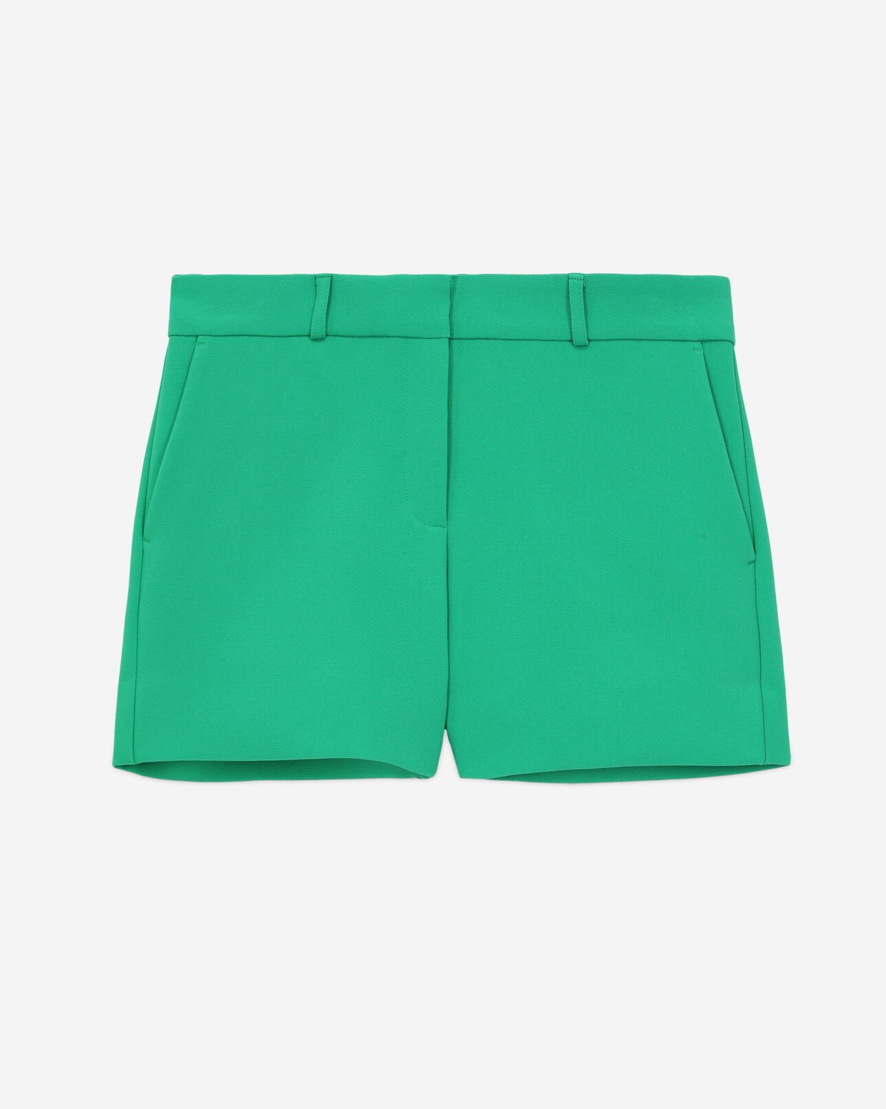 The Kooples FEMME GREEN short tailleur vert en crêpe