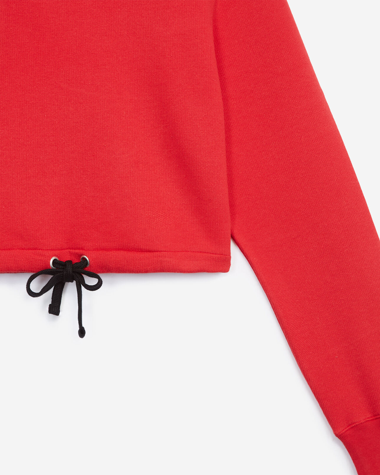 The Kooples WOMEN RED lacy short red sweatshirt