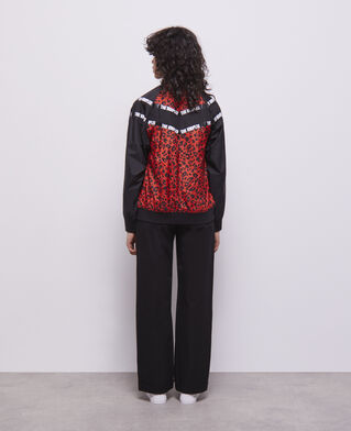 The Kooples F MULTICOLOR two-tone jacket with logo bands