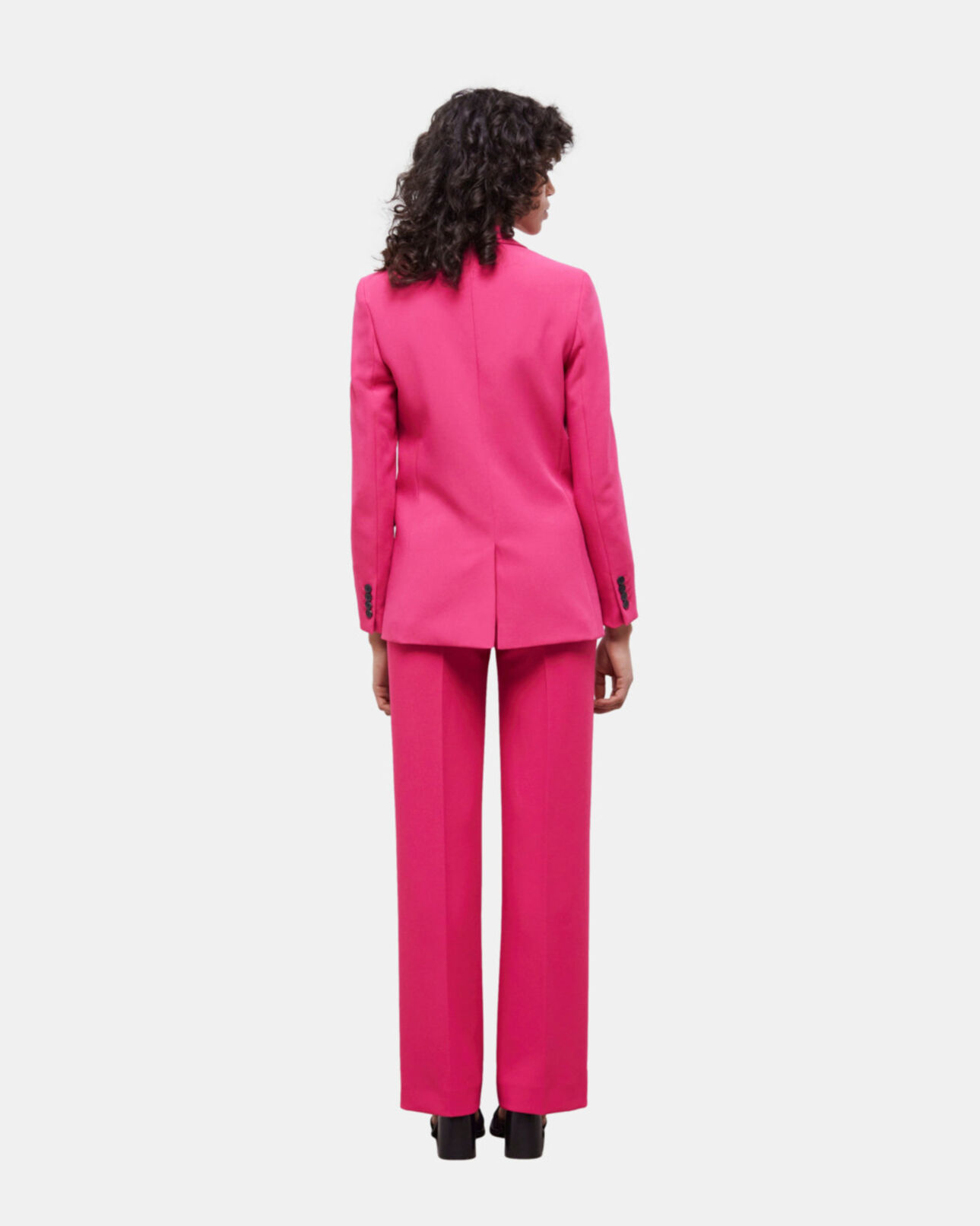The Kooples FEMME PINK veste tailleur rose en crêpe