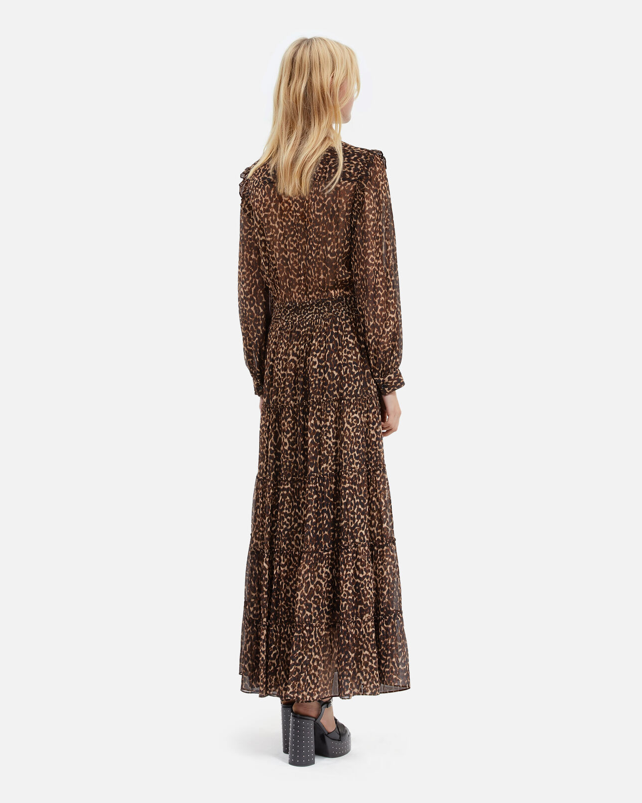 The Kooples WOMEN LEOPARD leopard print long dress