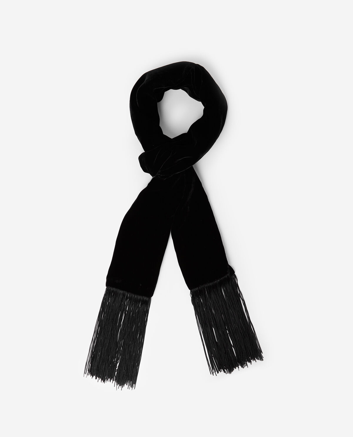 Crushed top velvet scarf