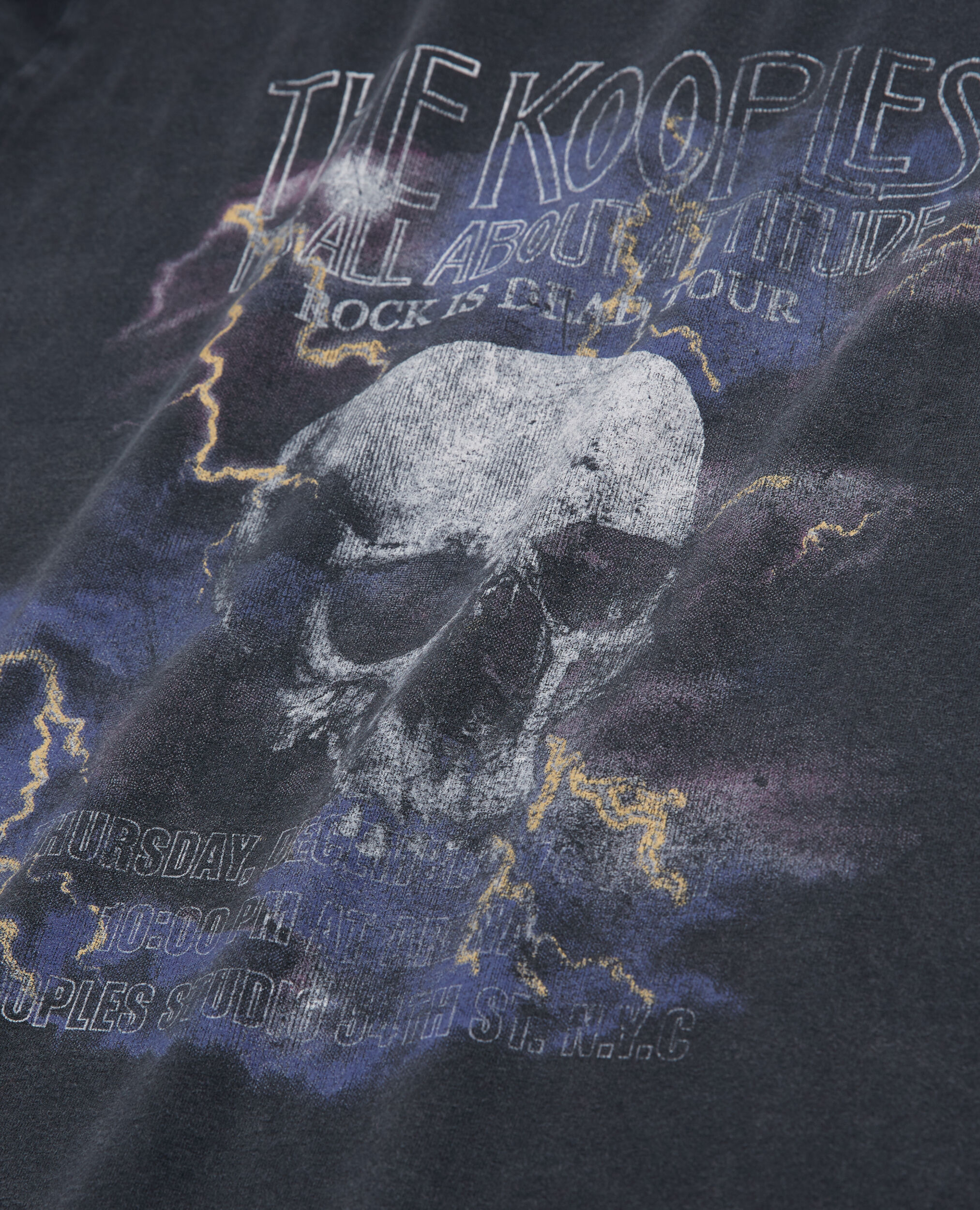 Camiseta serigrafiada negra, BLACK WASHED, hi-res image number null